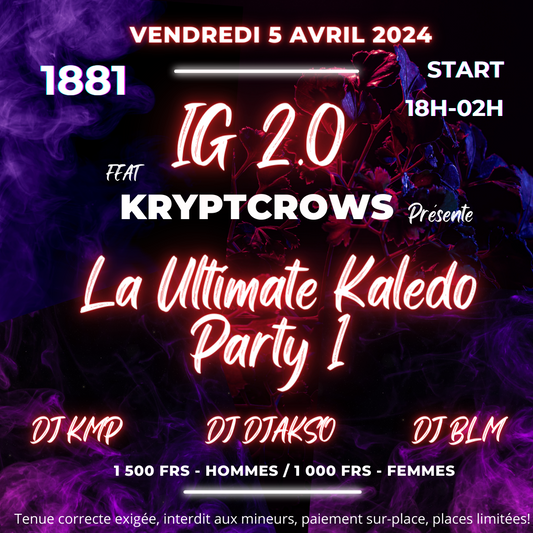 SOIRÉE DJ LE VENDREDI 5 AVRIL AU 1881