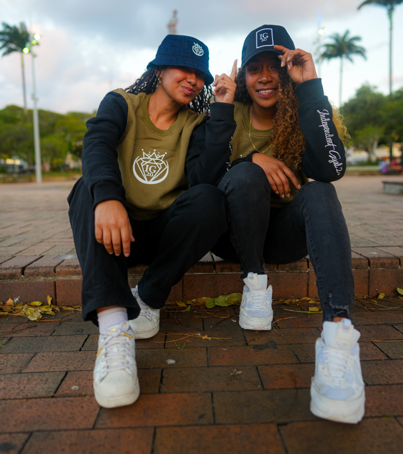 Sweat Vert Kaki & Noir