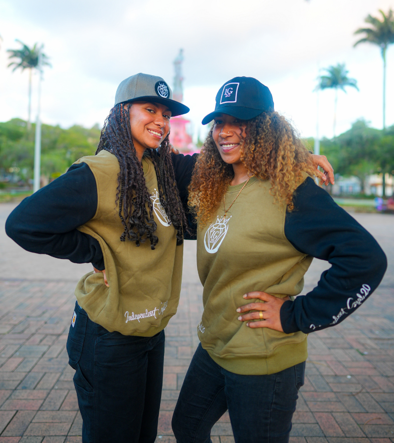 Sweat Vert Kaki & Noir