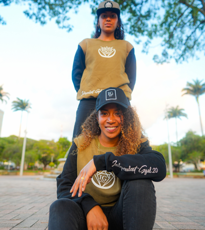 Sweat Vert Kaki & Noir
