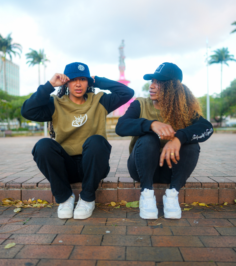 Sweat Vert Kaki & Noir