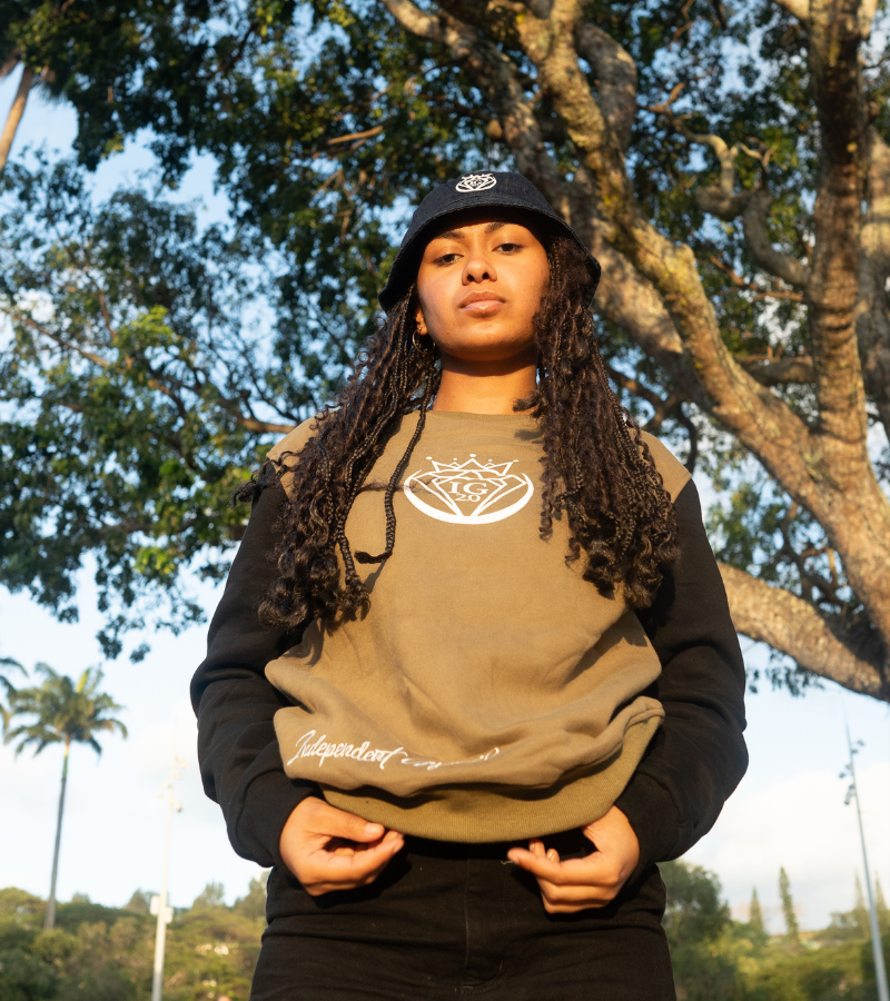 Sweat Vert Kaki & Noir