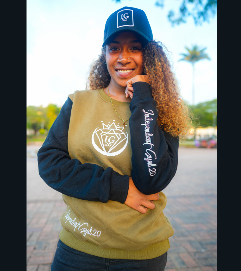 Sweat Vert Kaki & Noir