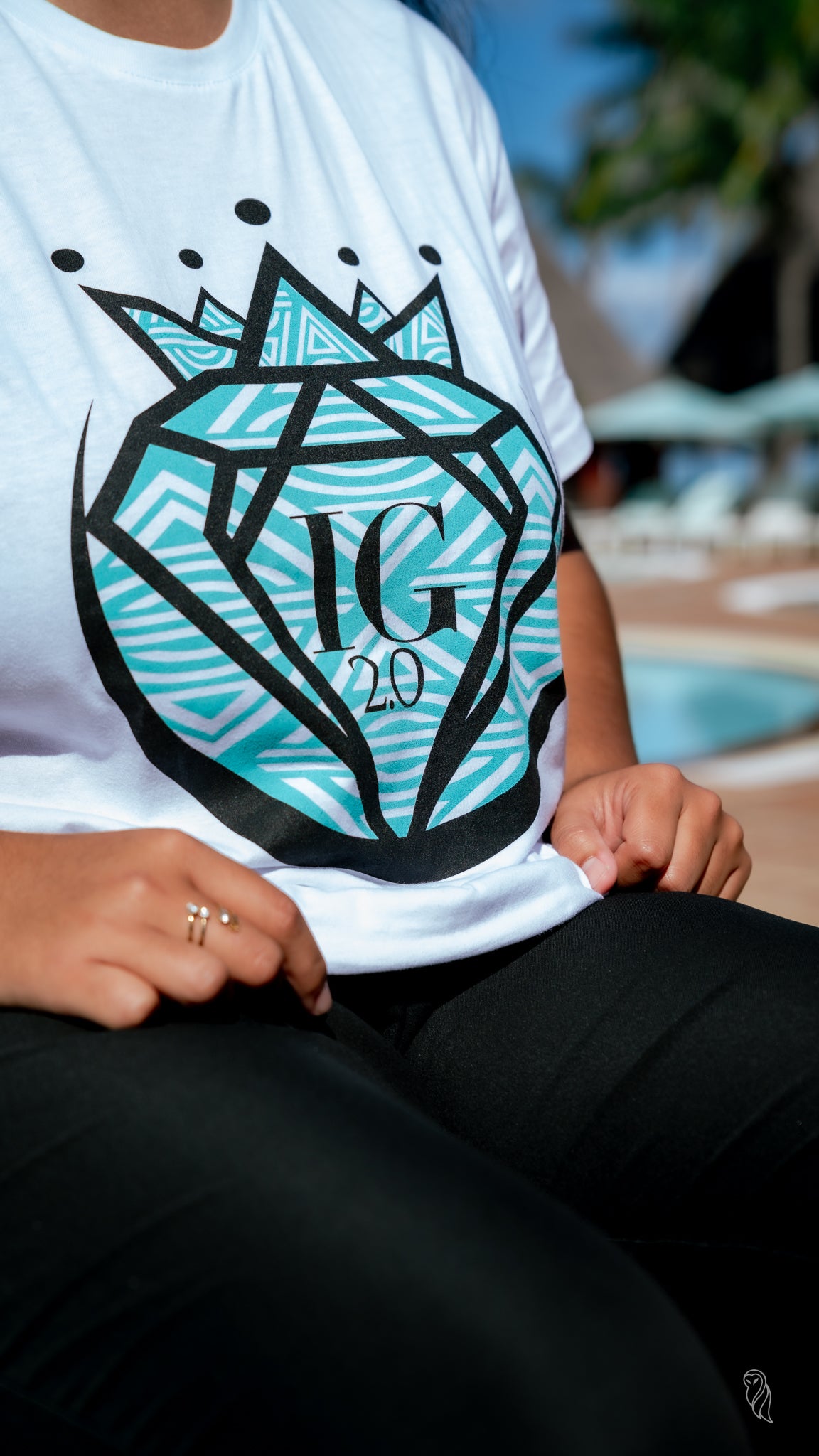 Tee-Shirt Uvilu Bleu & Blanc