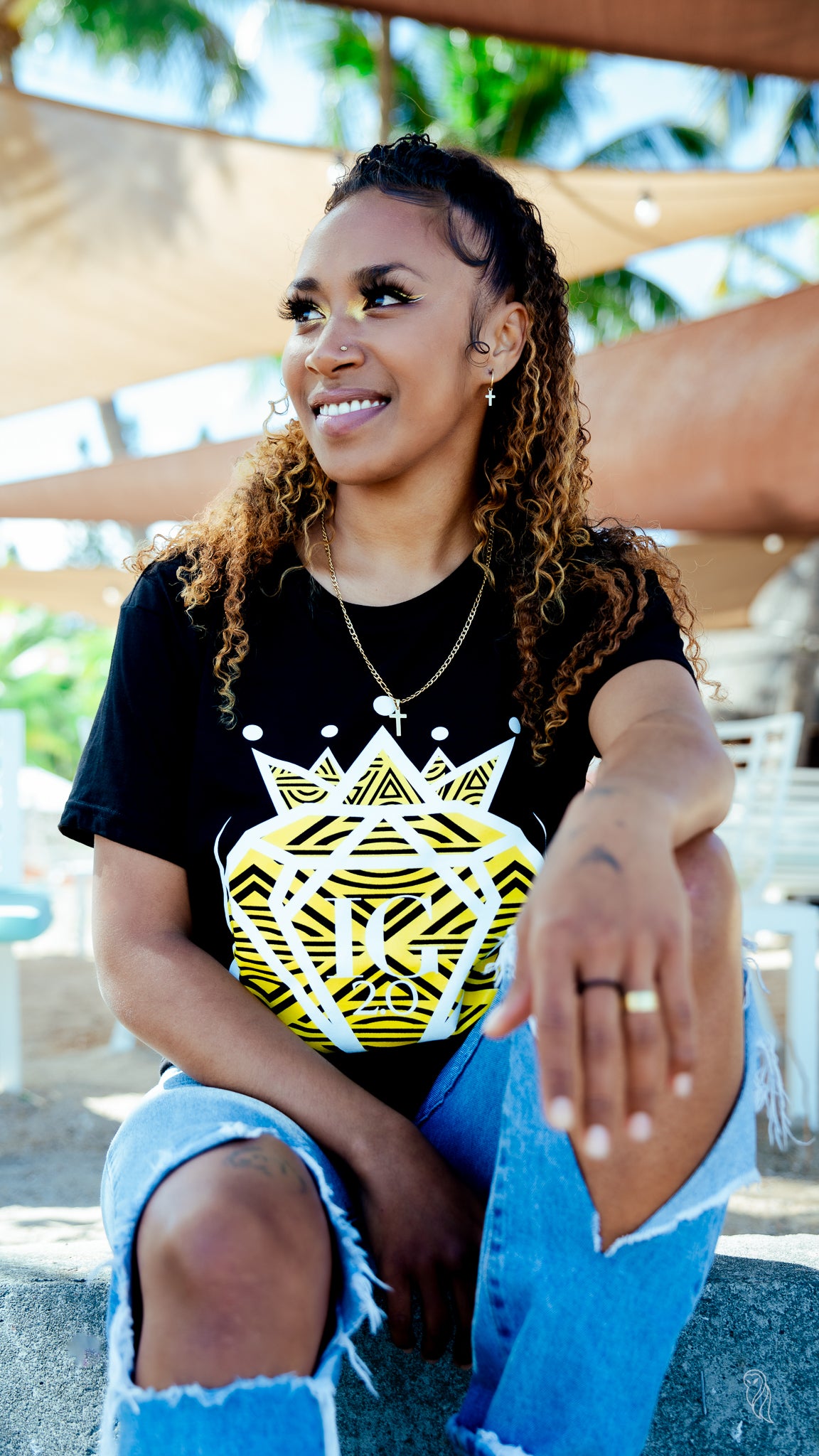 Tee-Shirt Uvilu Jaune & Noir