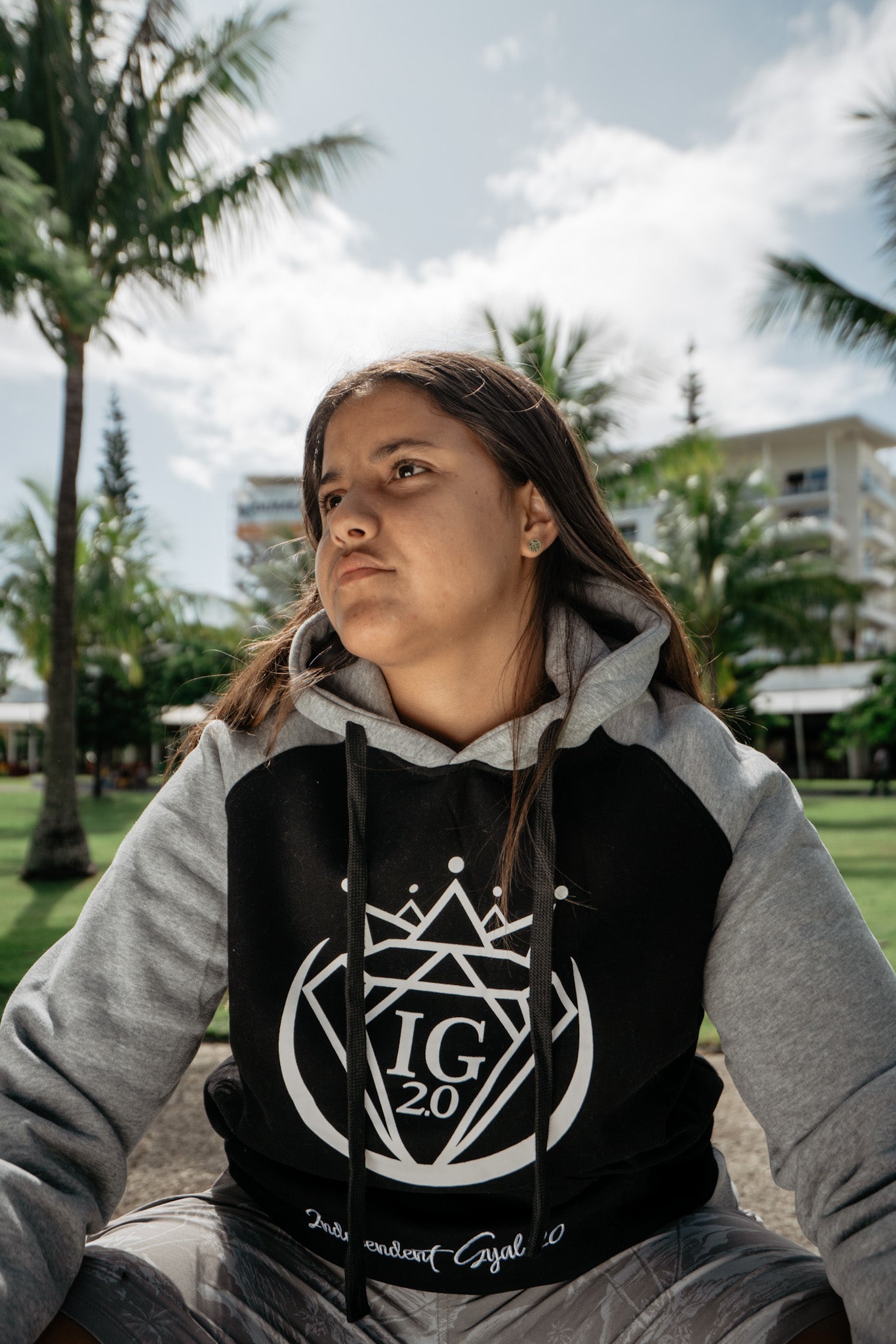 Pull Gris & Noir