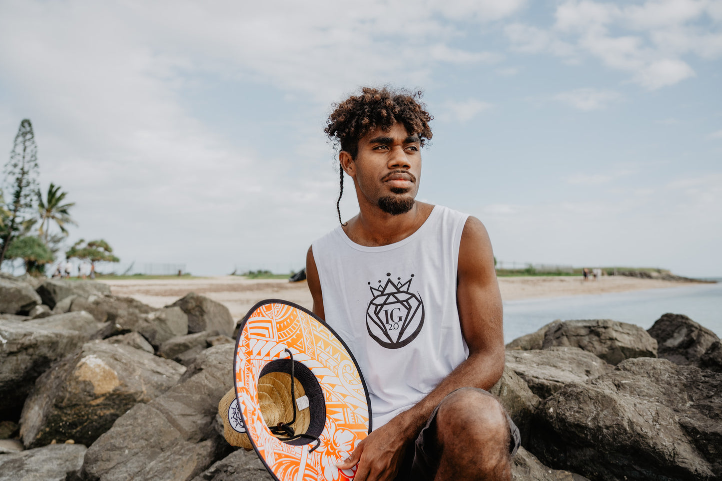 Chapeau de paille TAPA Orange