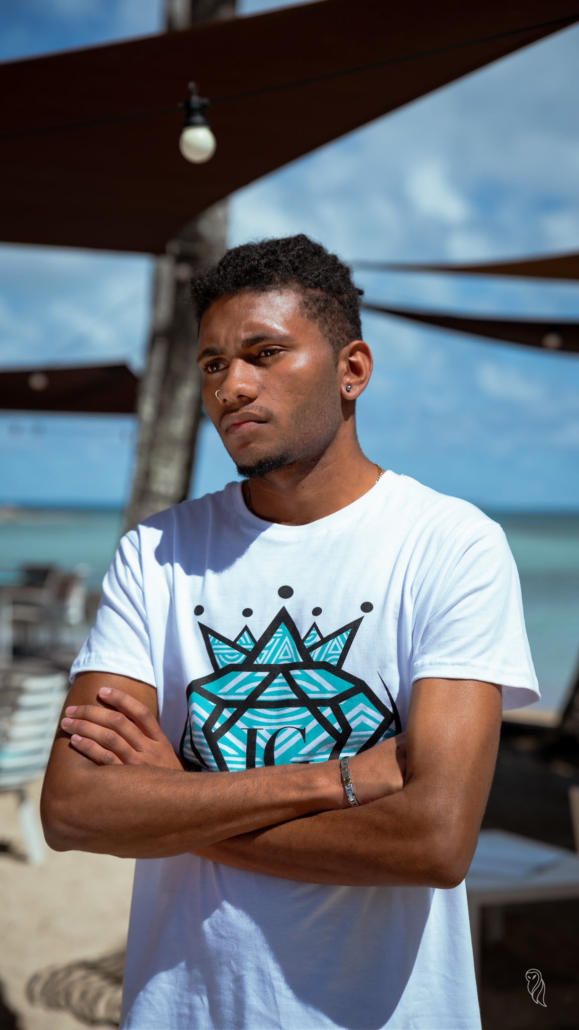 Tee-Shirt Uvilu Bleu & Blanc