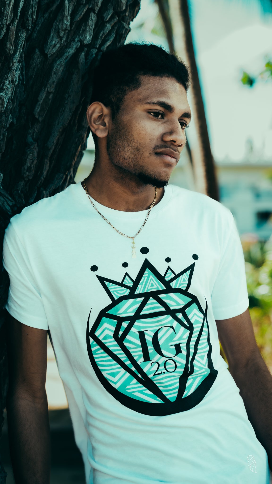 Tee-Shirt Uvilu Bleu & Blanc