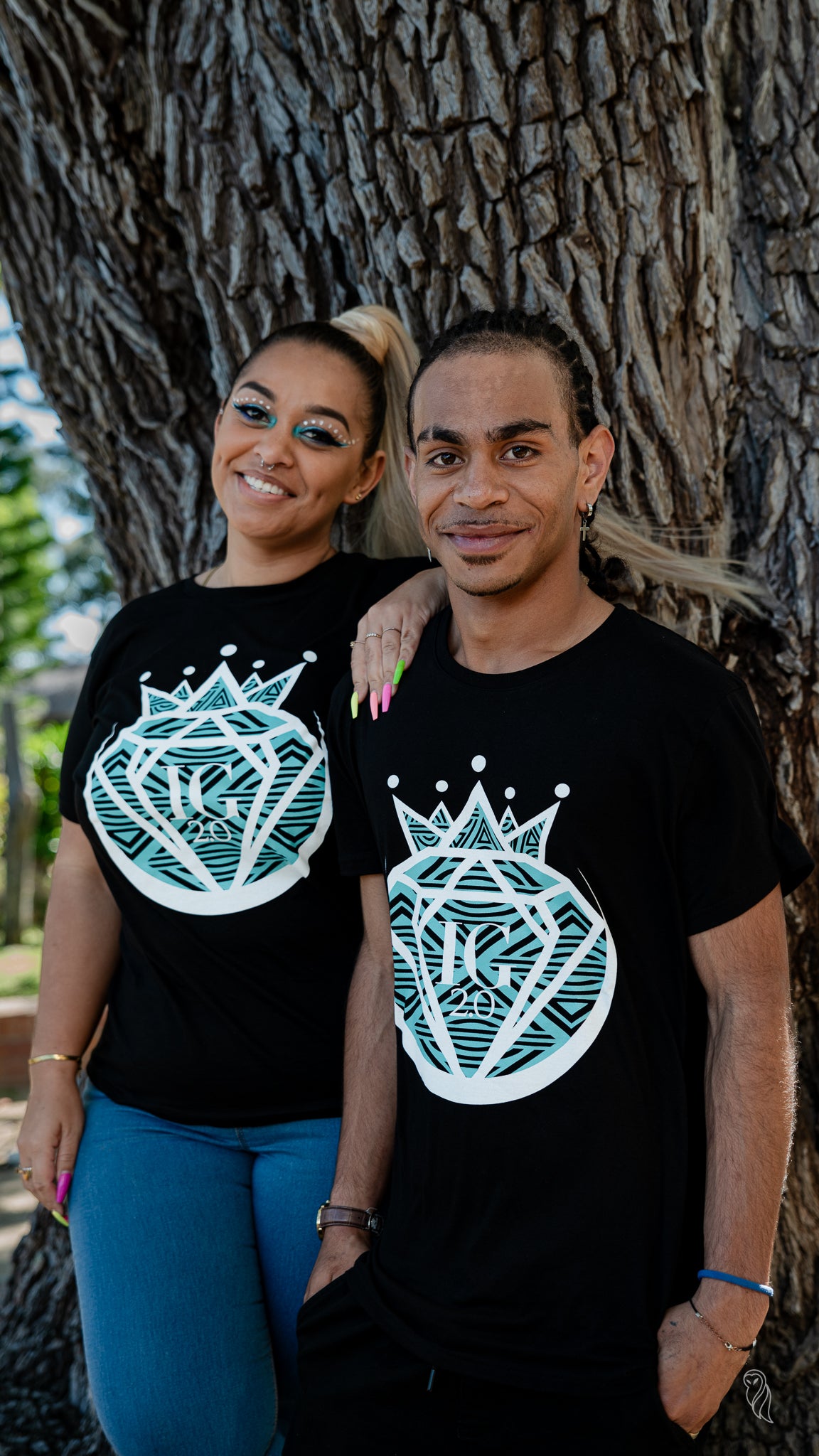 Tee-Shirt Uvilu Bleu & Noir