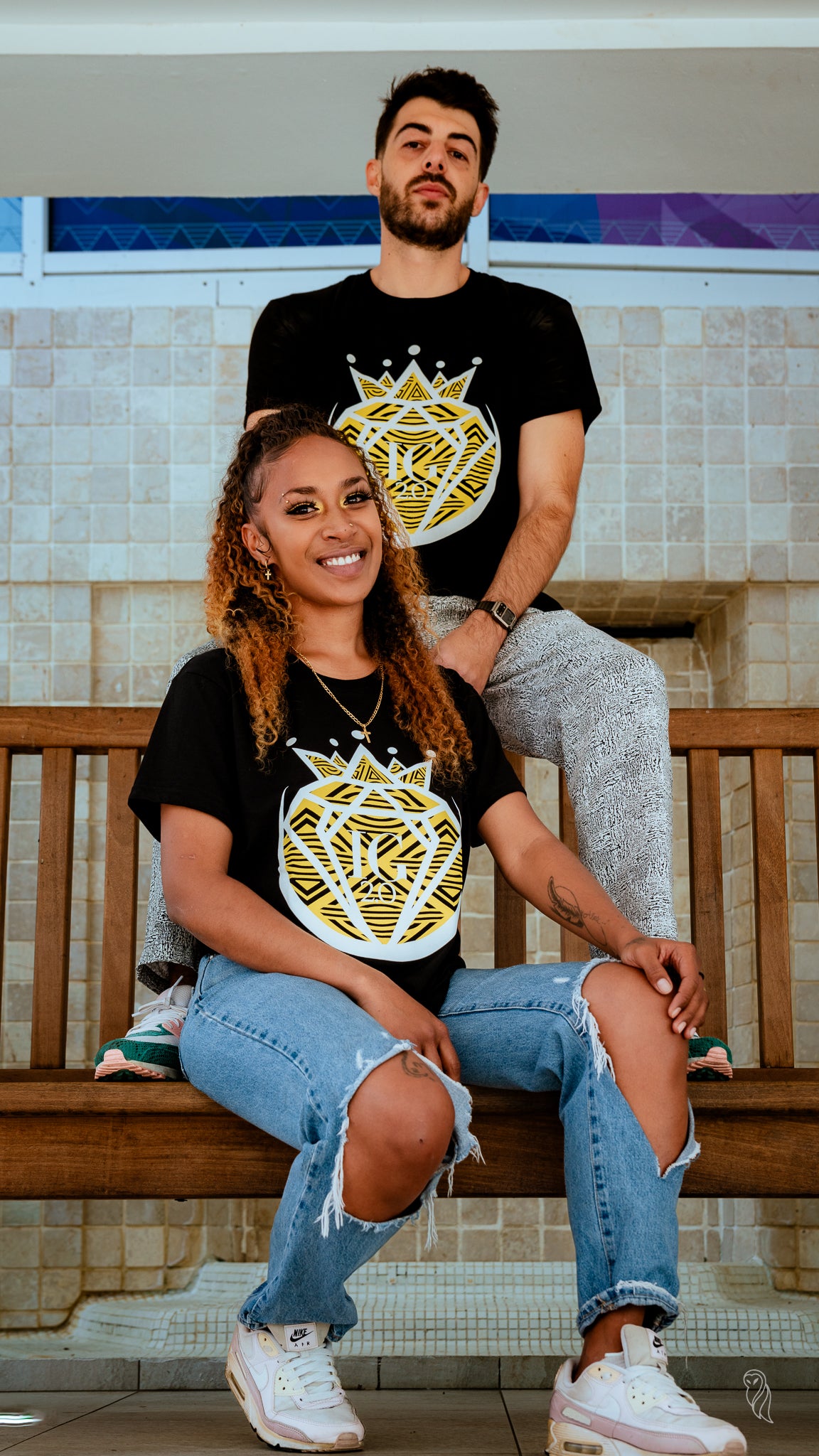 Tee-Shirt Uvilu Jaune & Noir