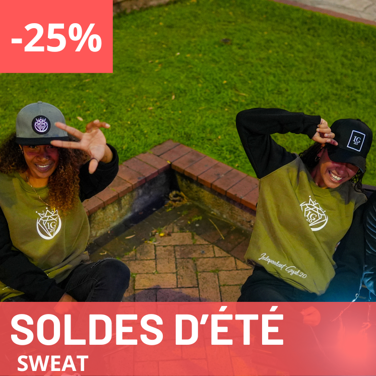 Sweat Vert Kaki & Noir